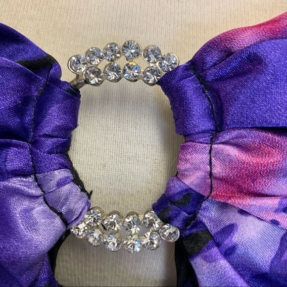 Jolie purple blue leopard animal print sweetheart mermaid open back gown dress - Picture 6 of 17